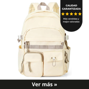 Mochila universidad blanca