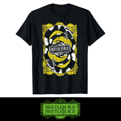 Beetlejuice Yellow We Got Worms Camiseta