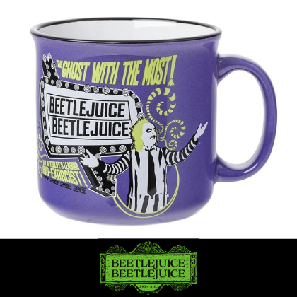 Beetlejuice Ghost With The Most Bio Exorcist Taza de cerámica